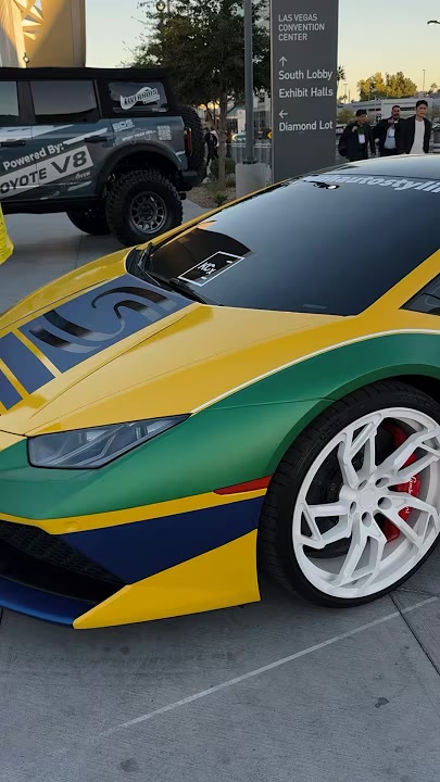 Ayrton Senna tribute Lamborghini at SEMA · Throdle