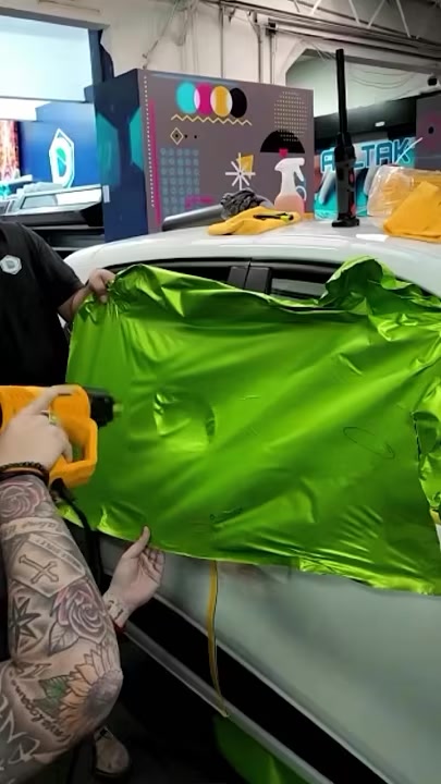 Shaping chrome around a hood